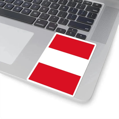 Flag of Peru vertical (Peru) STICKER Vinyl Kiss-Cut Decal - The Sticker Space