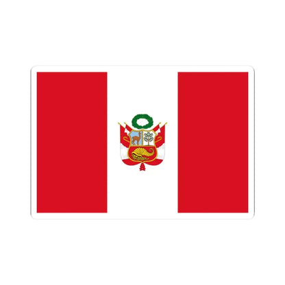 Flag of Peru War alternative version (Peru) STICKER Vinyl Kiss-Cut Decal 2 Inch White - The Sticker Space