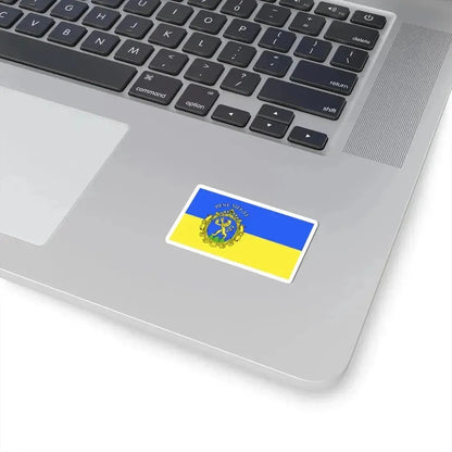 Flag of Pest County Hungary - STICKER Vinyl Kiss-Cut Decal - The Sticker Space