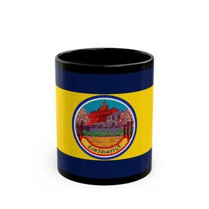 Flag of Petchaburi Province Thailand - Black Coffee Mug-11oz-The Sticker Space