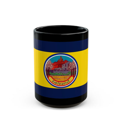 Flag of Petchaburi Province Thailand - Black Coffee Mug-15oz-The Sticker Space