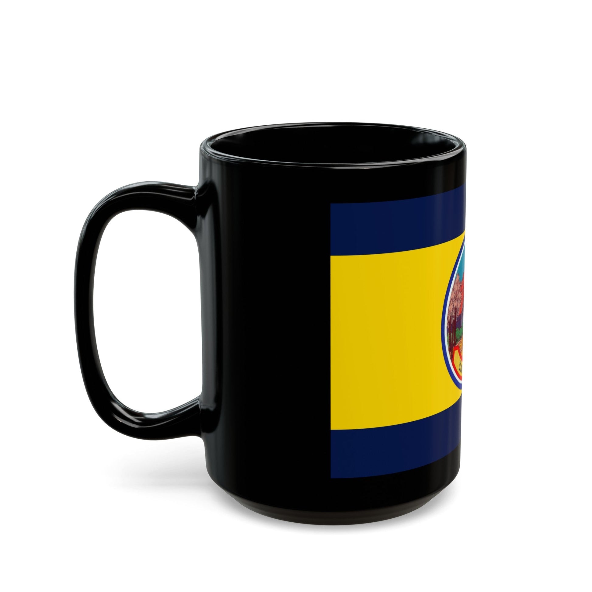 Flag of Petchaburi Province Thailand - Black Coffee Mug-The Sticker Space