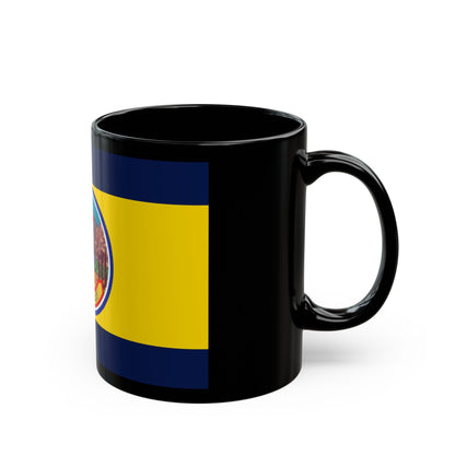 Flag of Petchaburi Province Thailand - Black Coffee Mug-The Sticker Space