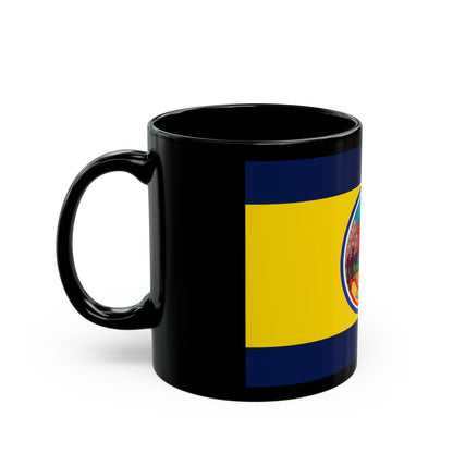 Flag of Petchaburi Province Thailand - Black Coffee Mug-The Sticker Space