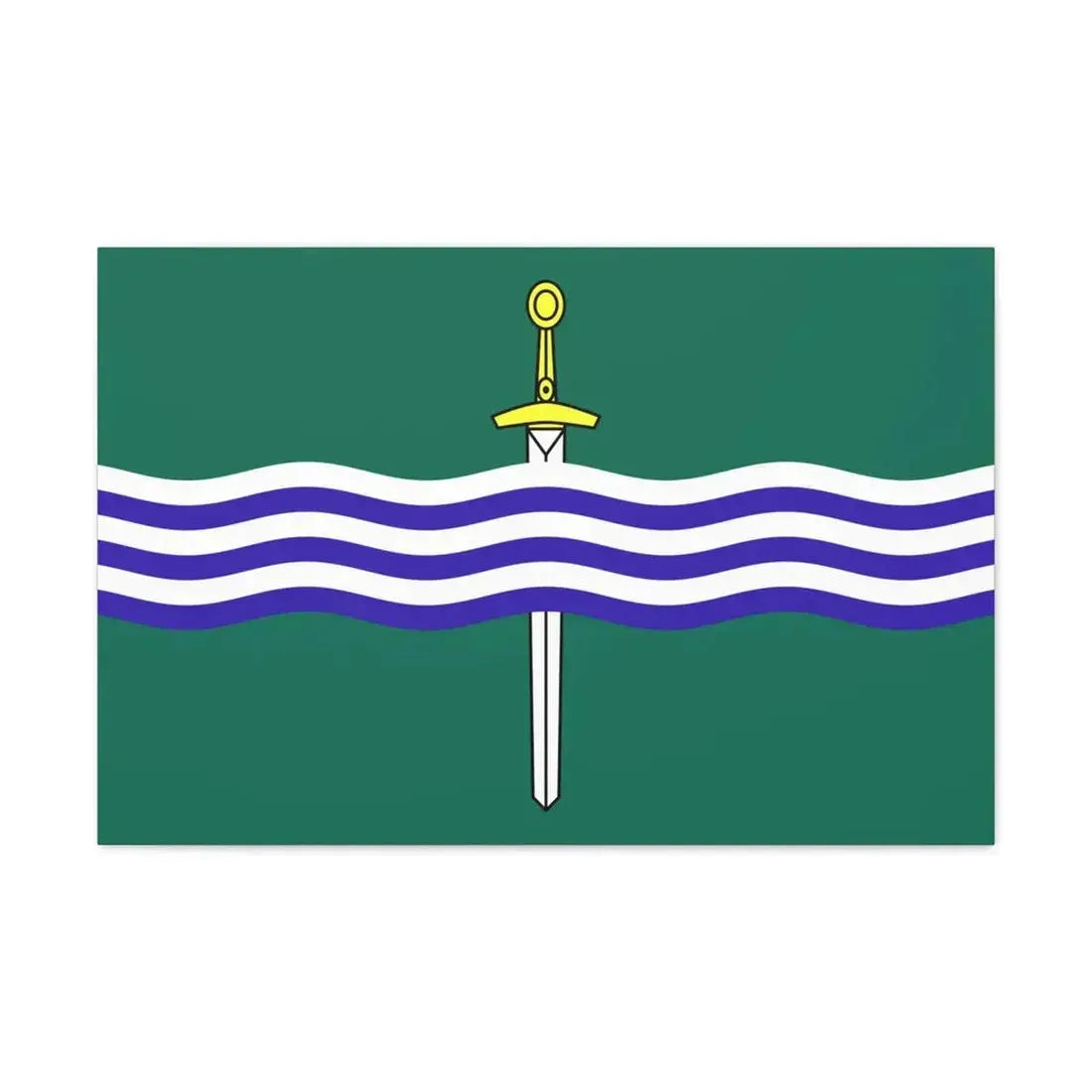 Flag of Peterborough Ontario Canada - Canvas Wall Art 30" x 20" 1.25" - The Sticker Space