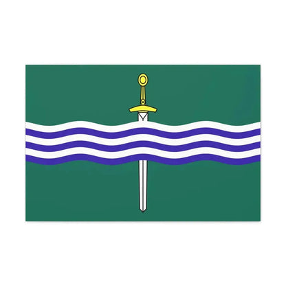 Flag of Peterborough Ontario Canada - Canvas Wall Art 30" x 20" 1.25" - The Sticker Space