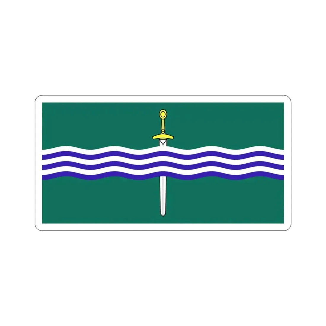 Flag of Peterborough Ontario Canada STICKER Vinyl Die-Cut Decal 3 Inch - The Sticker Space