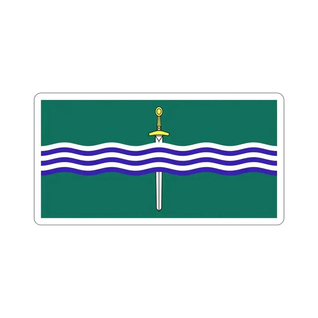 Flag of Peterborough Ontario Canada STICKER Vinyl Die-Cut Decal 4 Inch - The Sticker Space