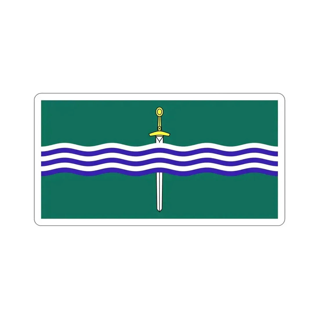 Flag of Peterborough Ontario Canada STICKER Vinyl Die-Cut Decal 4 Inch - The Sticker Space