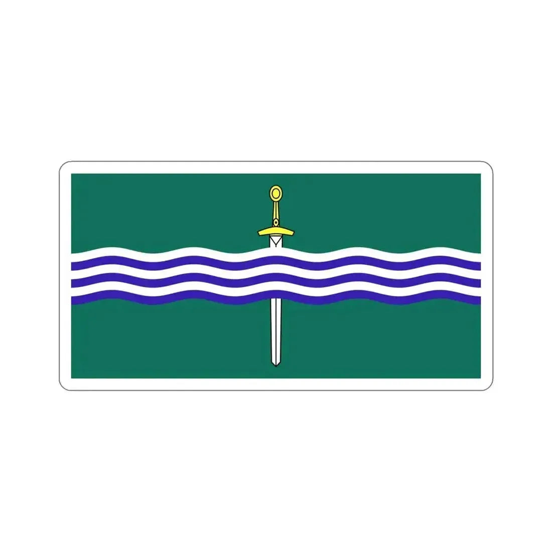 Flag of Peterborough Ontario Canada STICKER Vinyl Die-Cut Decal 5 Inch - The Sticker Space