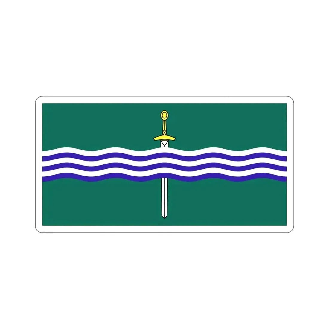 Flag of Peterborough Ontario Canada STICKER Vinyl Die-Cut Decal 5 Inch - The Sticker Space