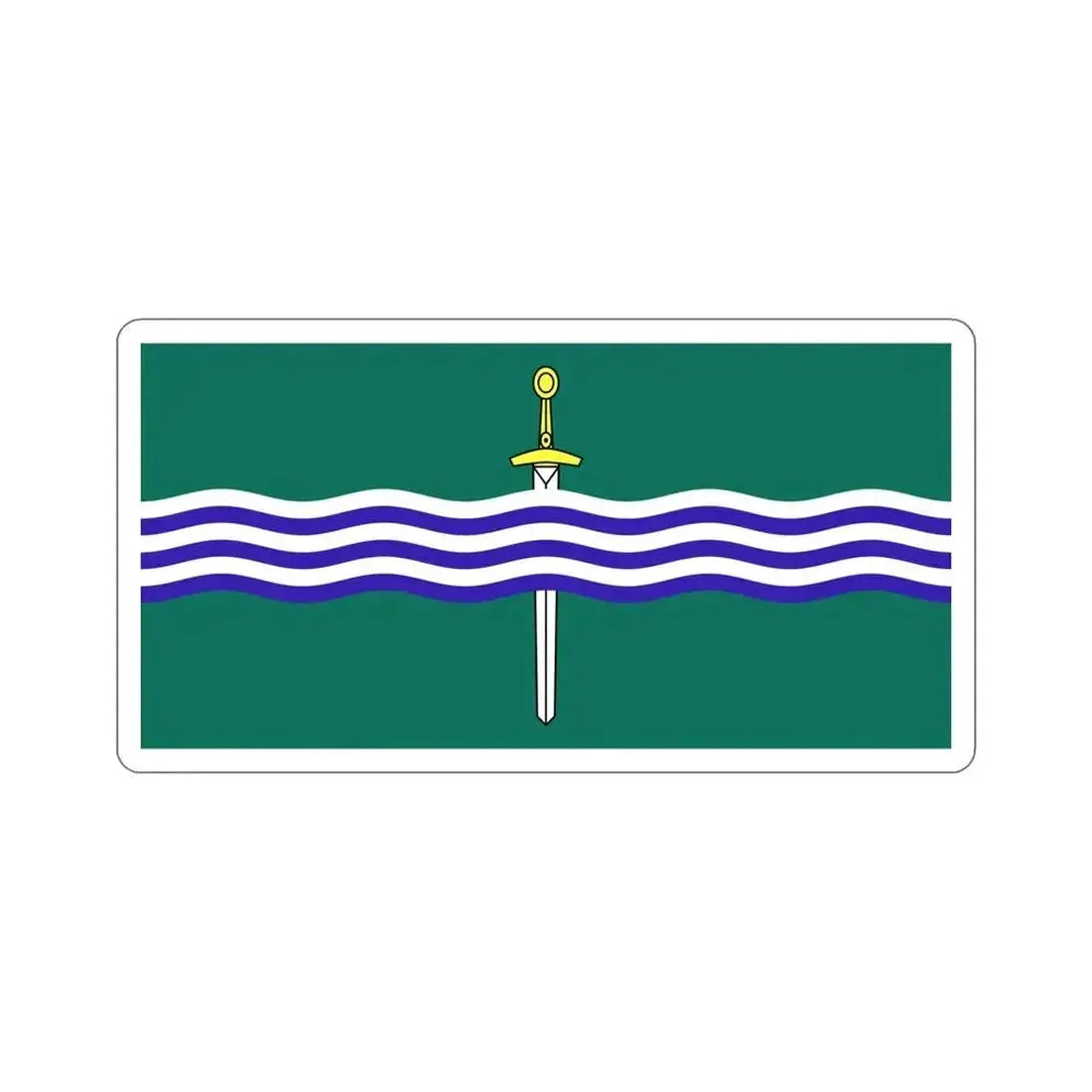 Flag of Peterborough Ontario Canada STICKER Vinyl Die-Cut Decal 6 Inch - The Sticker Space