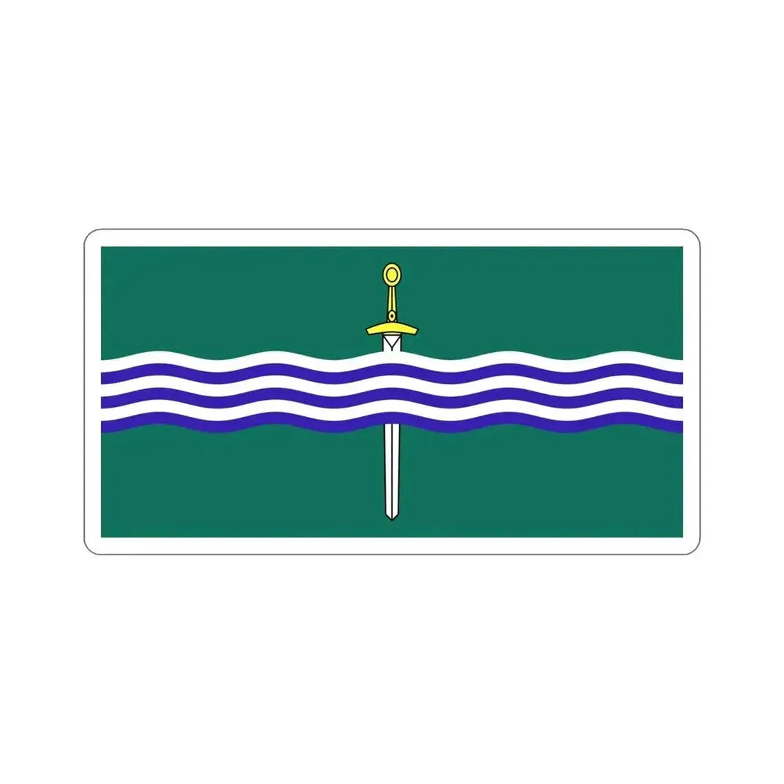 Flag of Peterborough Ontario Canada STICKER Vinyl Die-Cut Decal 6 Inch - The Sticker Space