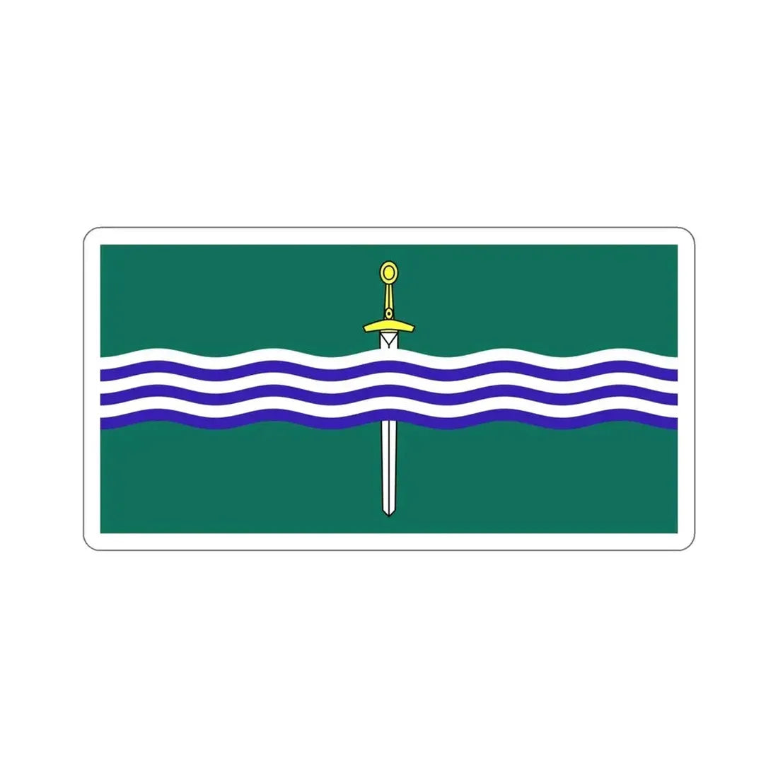 Flag of Peterborough Ontario Canada STICKER Vinyl Die-Cut Decal - The Sticker Space