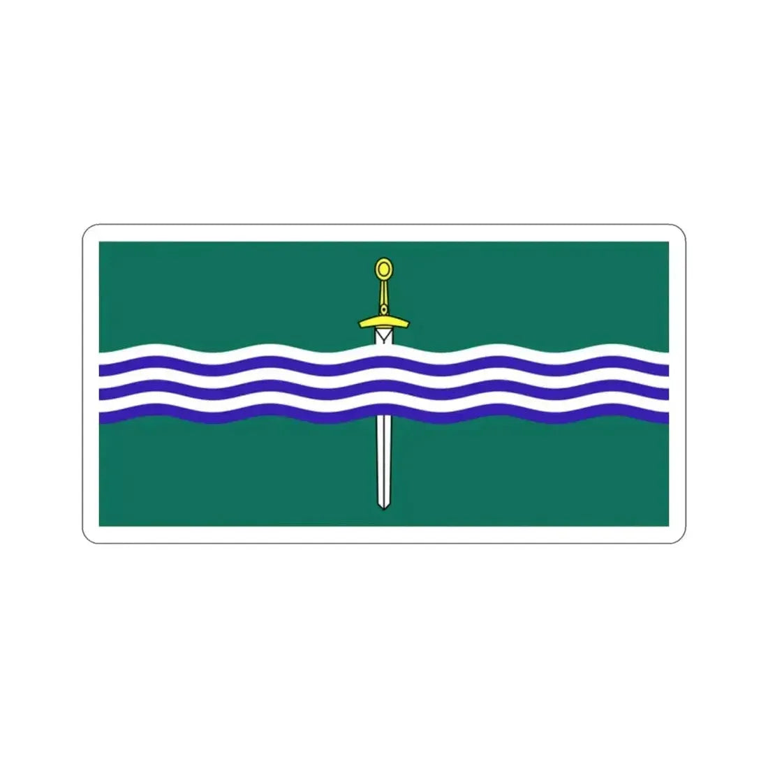 Flag of Peterborough Ontario Canada STICKER Vinyl Die-Cut Decal - The Sticker Space