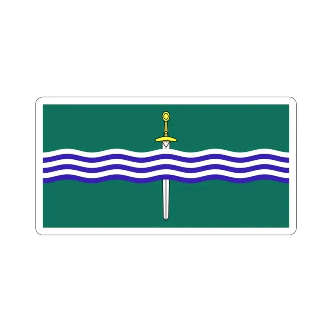 Flag of Peterborough Ontario Canada STICKER Vinyl Die-Cut Decal - The Sticker Space