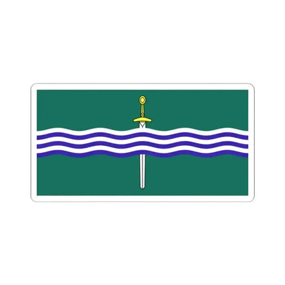 Flag of Peterborough Ontario (Canada) STICKER Vinyl Kiss-Cut Decal 2 Inch White - The Sticker Space