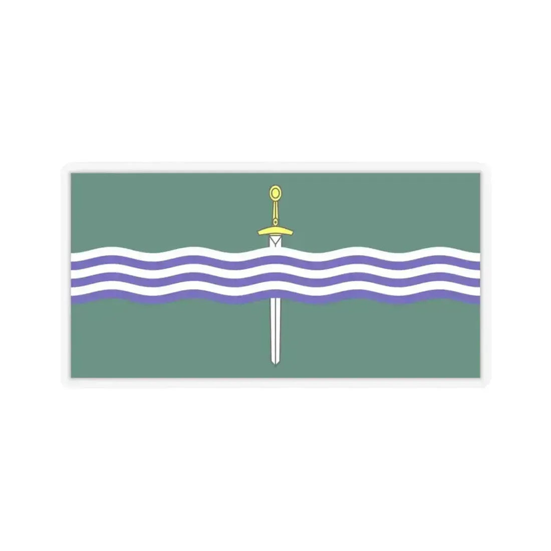 Flag of Peterborough Ontario Canada - STICKER Vinyl Kiss-Cut Decal 3 Inch Transparent - The Sticker Space