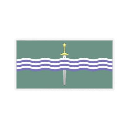 Flag of Peterborough Ontario Canada - STICKER Vinyl Kiss-Cut Decal 3 Inch Transparent - The Sticker Space