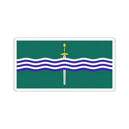 Flag of Peterborough Ontario Canada - STICKER Vinyl Kiss-Cut Decal 3 Inch White - The Sticker Space