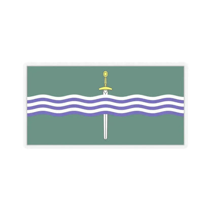 Flag of Peterborough Ontario Canada - STICKER Vinyl Kiss-Cut Decal 4 Inch Transparent - The Sticker Space