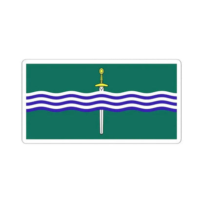 Flag of Peterborough Ontario Canada - STICKER Vinyl Kiss-Cut Decal 4 Inch White - The Sticker Space