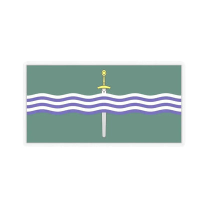 Flag of Peterborough Ontario Canada - STICKER Vinyl Kiss-Cut Decal 6 Inch Transparent - The Sticker Space