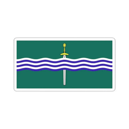 Flag of Peterborough Ontario (Canada) STICKER Vinyl Kiss-Cut Decal 6 Inch White - The Sticker Space