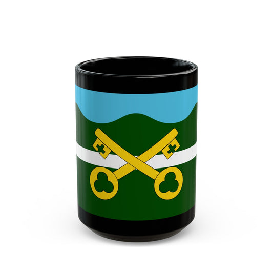 Flag of Petersfield UK - Black Coffee Mug-15oz-The Sticker Space