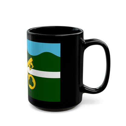 Flag of Petersfield UK - Black Coffee Mug-The Sticker Space