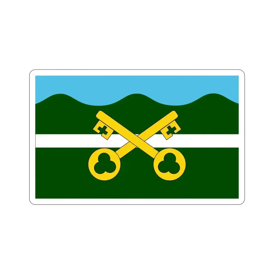 Flag of Petersfield UK STICKER Vinyl Die-Cut Decal - The Sticker Space