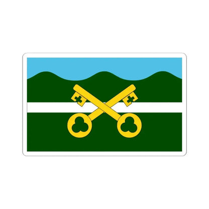 Flag of Petersfield UK - STICKER Vinyl Kiss-Cut Decal 3 Inch White - The Sticker Space