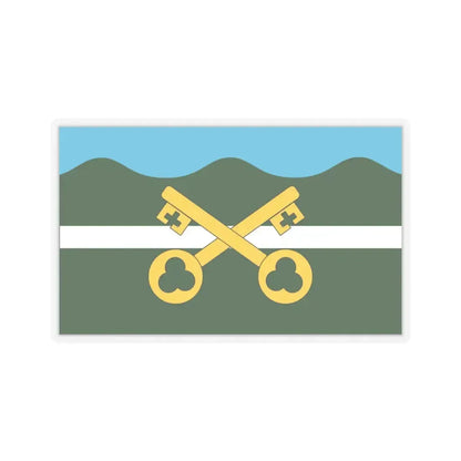 Flag of Petersfield UK - STICKER Vinyl Kiss-Cut Decal 4 Inch Transparent - The Sticker Space