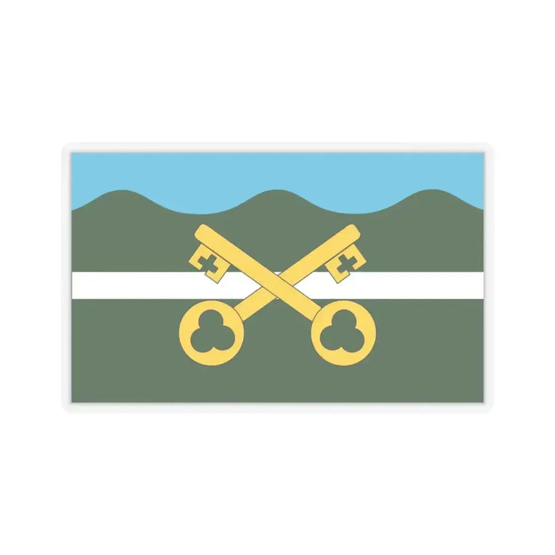 Flag of Petersfield UK - STICKER Vinyl Kiss-Cut Decal - The Sticker Space