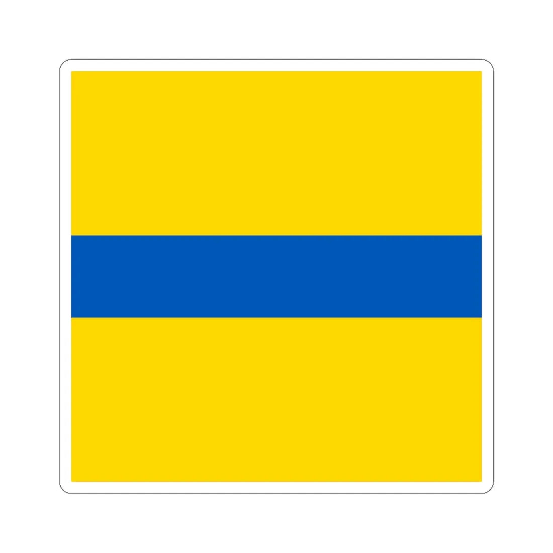 Flag of Petrove (Ukraine) STICKER Vinyl Kiss-Cut Decal 2 Inch White - The Sticker Space
