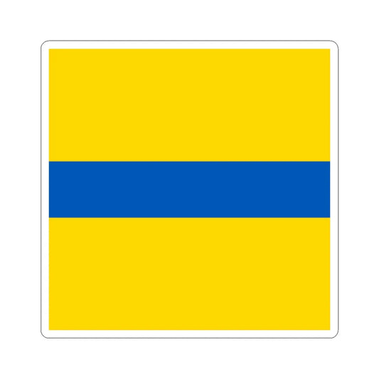 Flag of Petrove (Ukraine) STICKER Vinyl Kiss-Cut Decal 2 Inch White - The Sticker Space
