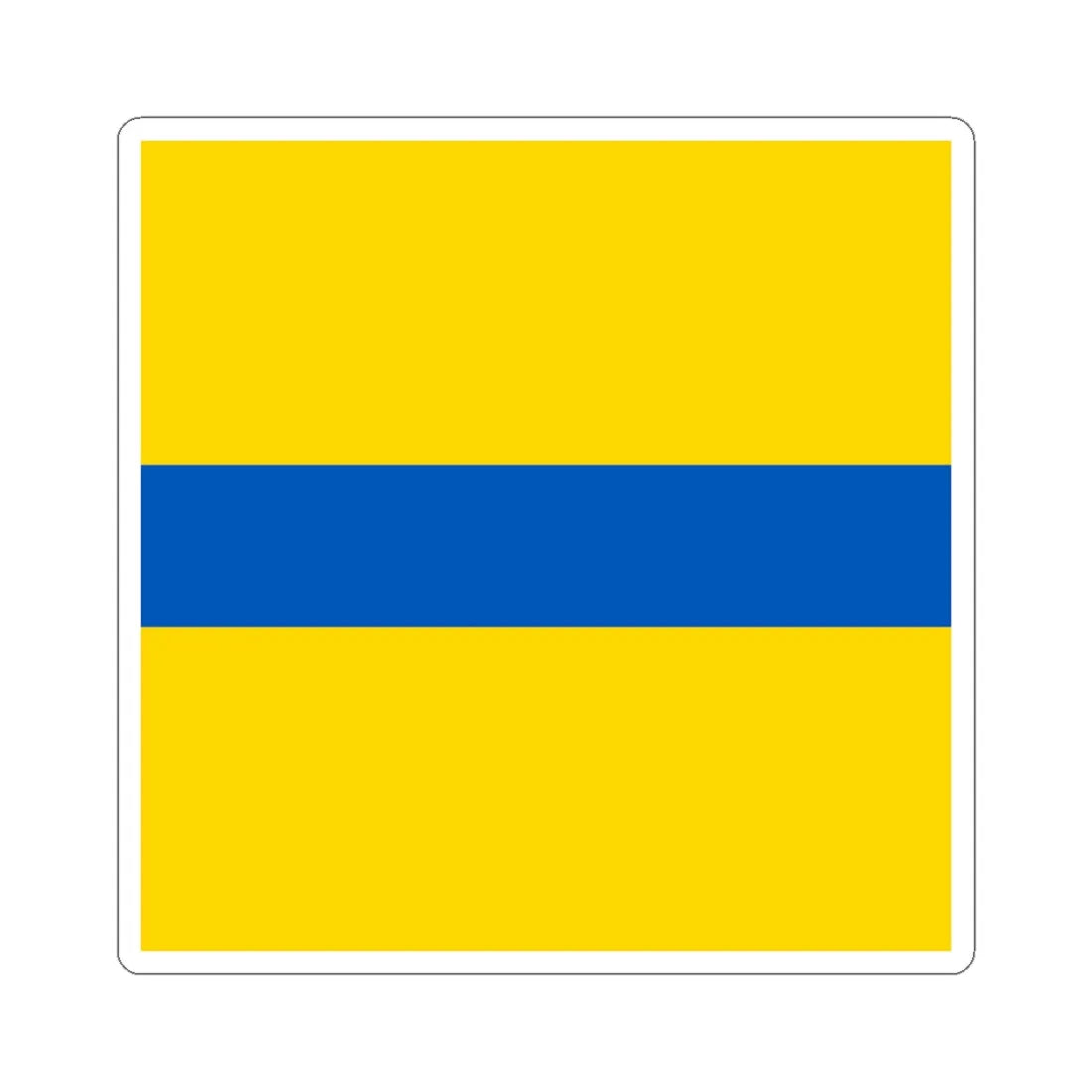 Flag of Petrove (Ukraine) STICKER Vinyl Kiss-Cut Decal 3 Inch White - The Sticker Space