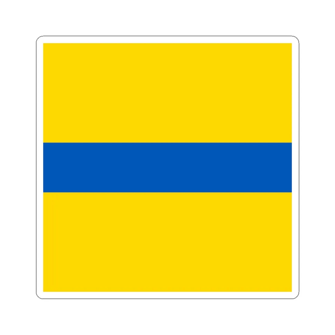 Flag of Petrove (Ukraine) STICKER Vinyl Kiss-Cut Decal 4 Inch White - The Sticker Space