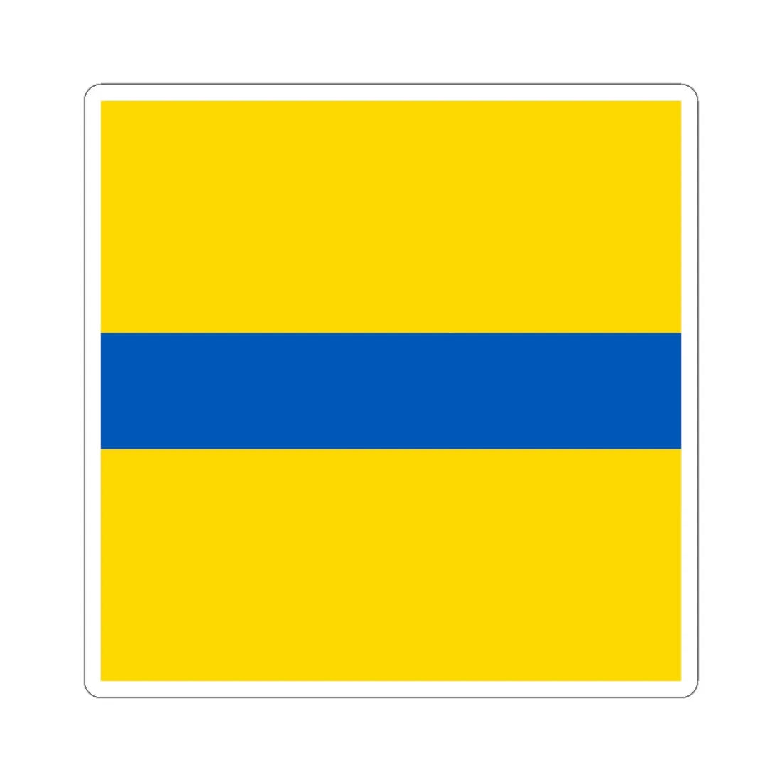 Flag of Petrove (Ukraine) STICKER Vinyl Kiss-Cut Decal 6 Inch White - The Sticker Space