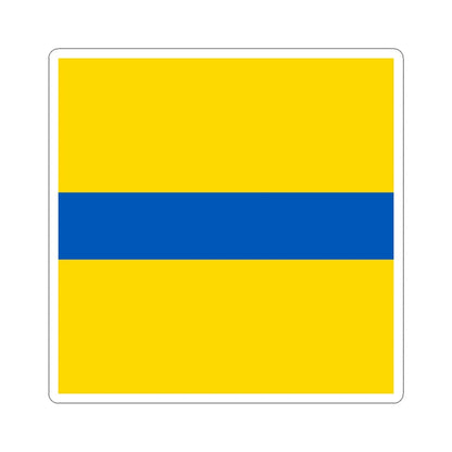 Flag of Petrove (Ukraine) STICKER Vinyl Kiss-Cut Decal 6 Inch White - The Sticker Space