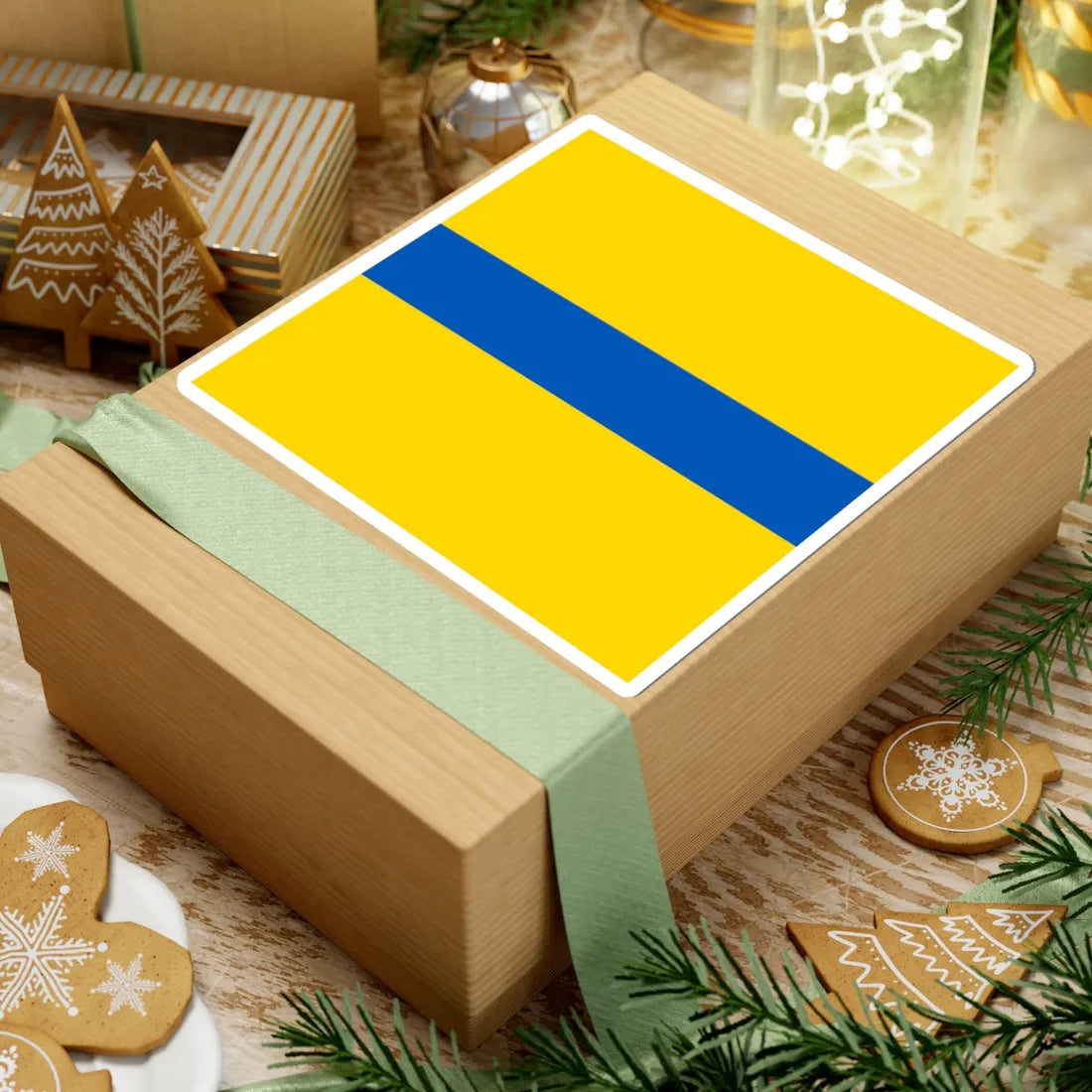 Flag of Petrove (Ukraine) STICKER Vinyl Kiss-Cut Decal - The Sticker Space