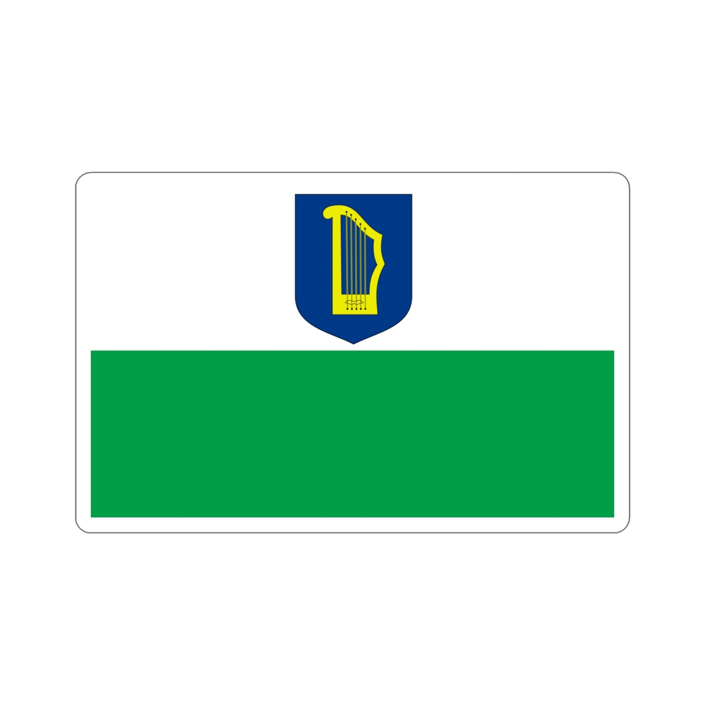 Flag of Petseri County Estonia STICKER Vinyl Die-Cut Decal-4 Inch-The Sticker Space