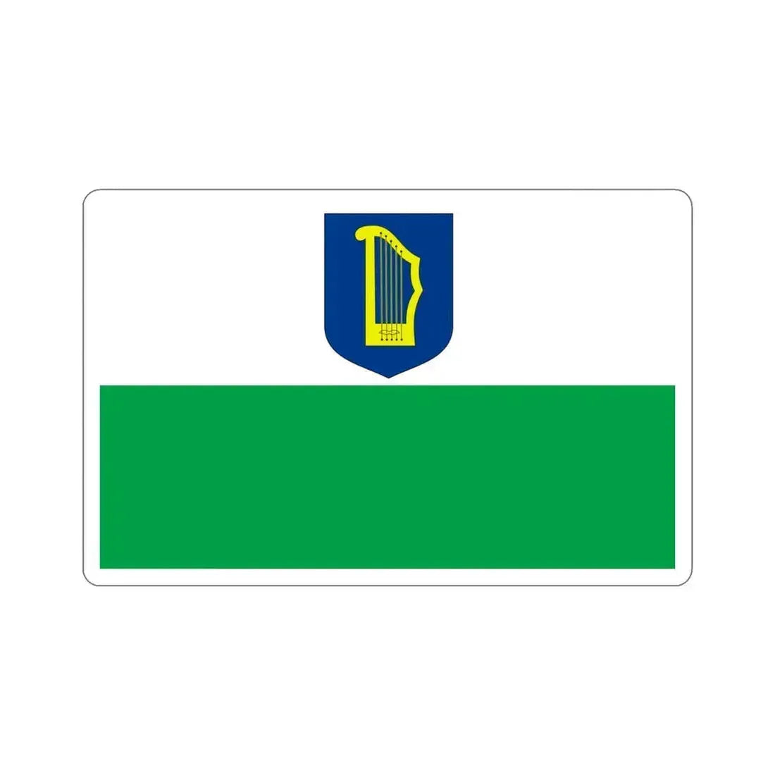 Flag of Petseri County Estonia STICKER Vinyl Die-Cut Decal 4 Inch - The Sticker Space