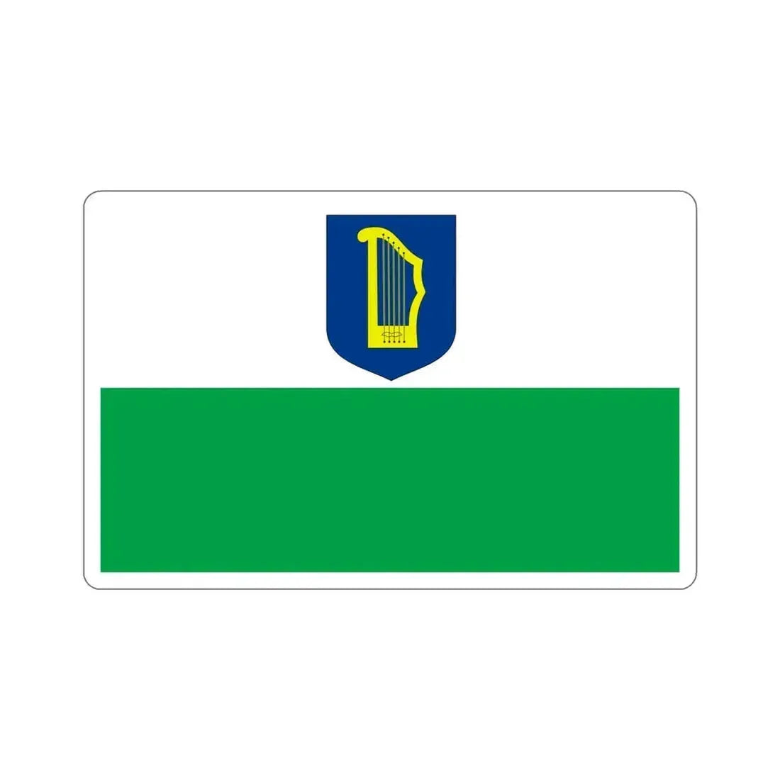 Flag of Petseri County Estonia STICKER Vinyl Die-Cut Decal 5 Inch - The Sticker Space