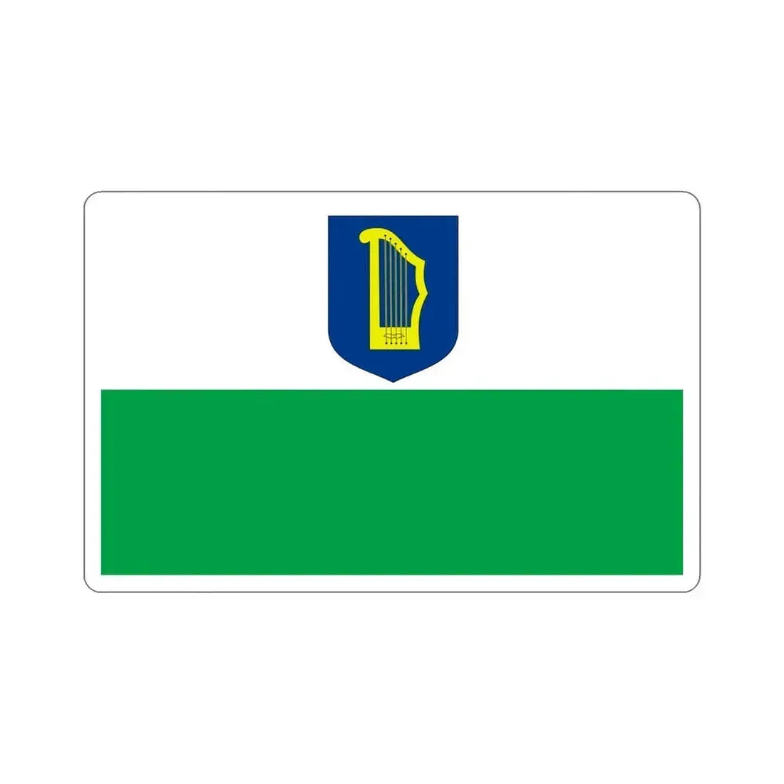 Flag of Petseri County Estonia STICKER Vinyl Die-Cut Decal 6 Inch - The Sticker Space