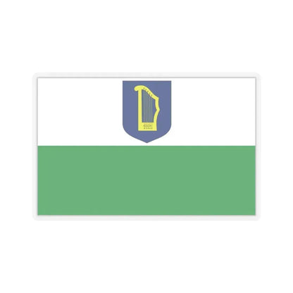Flag of Petseri County Estonia - STICKER Vinyl Kiss-Cut Decal 3 Inch Transparent - The Sticker Space