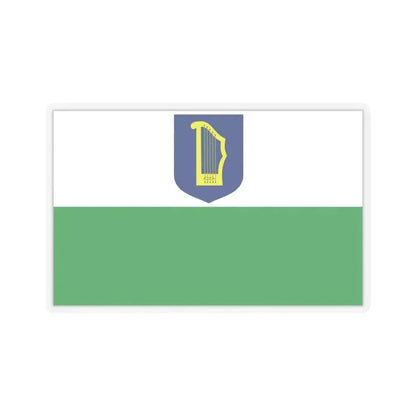 Flag of Petseri County Estonia - STICKER Vinyl Kiss-Cut Decal 4 Inch Transparent - The Sticker Space