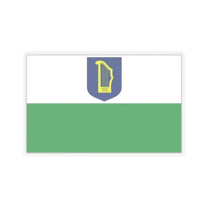 Flag of Petseri County Estonia - STICKER Vinyl Kiss-Cut Decal 6 Inch Transparent - The Sticker Space