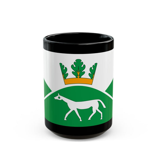 Flag of Pewsey UK - Black Coffee Mug-15oz-The Sticker Space