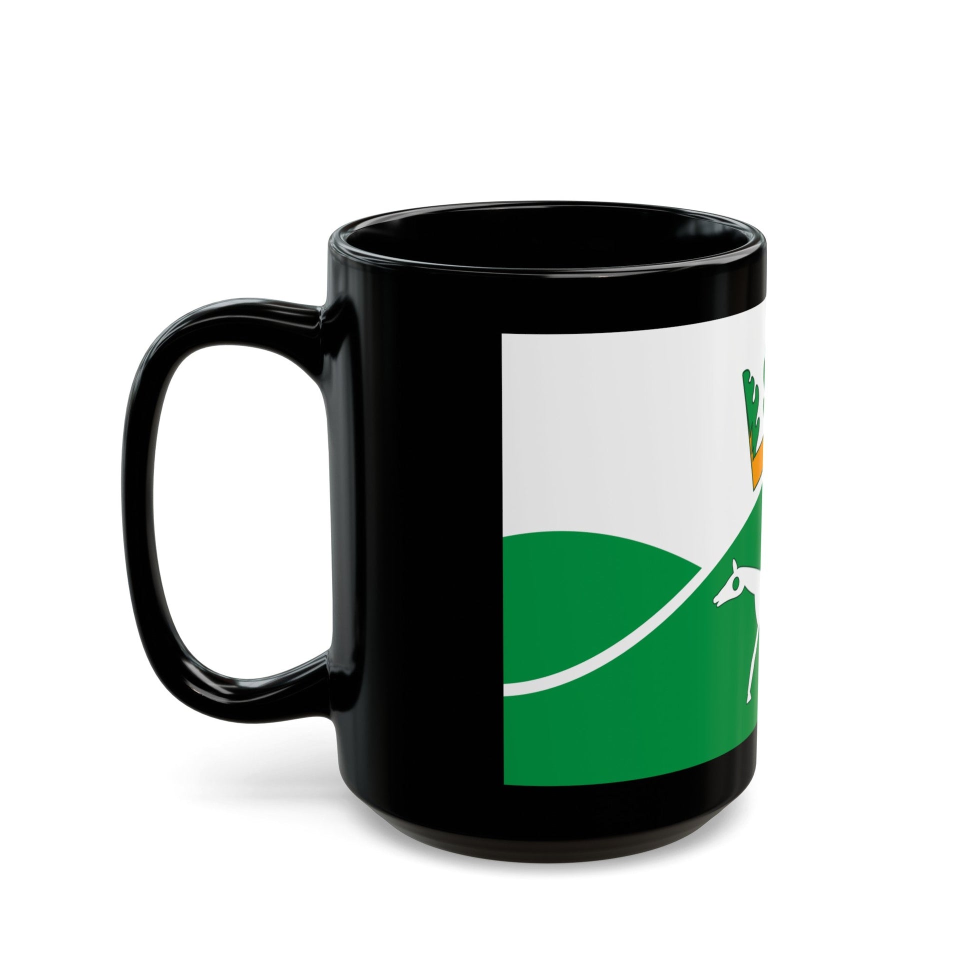 Flag of Pewsey UK - Black Coffee Mug-The Sticker Space